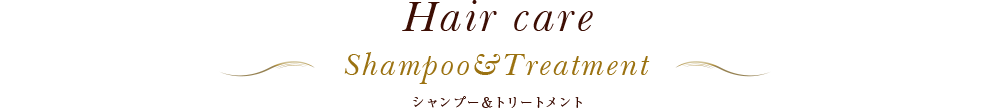 Hair Care シャンプー＆トリートメント